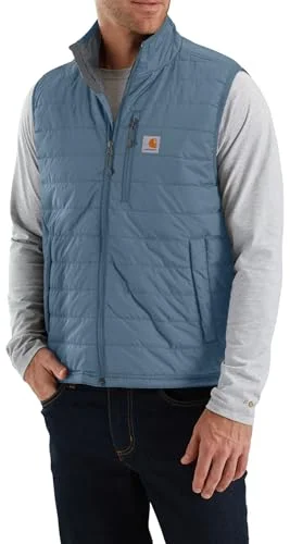 French Style Carhartt 102286 Men's Rain Defender Relaxed Fit Lightweight Insulated Vest, Thundercloud