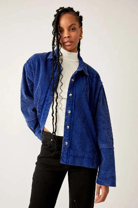Cozy Dress Free People Full Moon Cord Top in Limoges