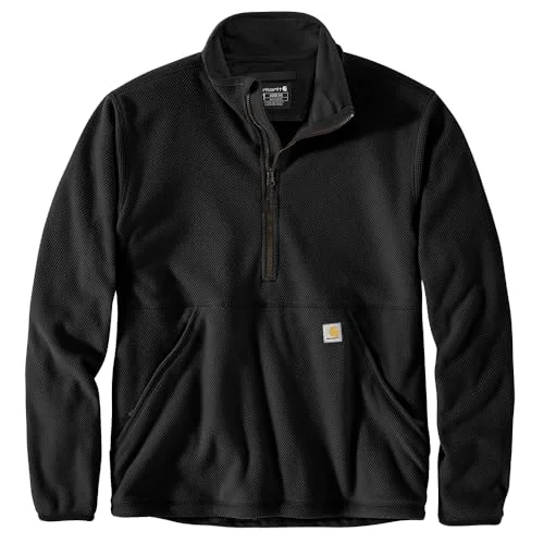Simple Solid Color Carhartt 106417 Men's Half-Zip Relaxed Fit Fleece Pullover