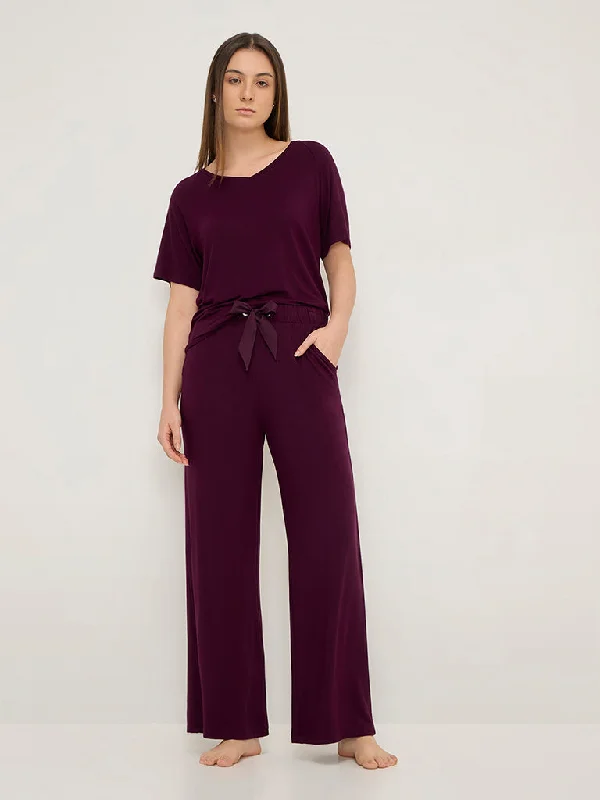 Classic Retro Wunderlove Purple High-Rise Supersoft Pants