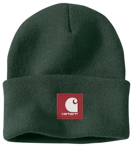 Elegant Outline Carhartt 106920 Men's Knit Rubber Patch Beanie