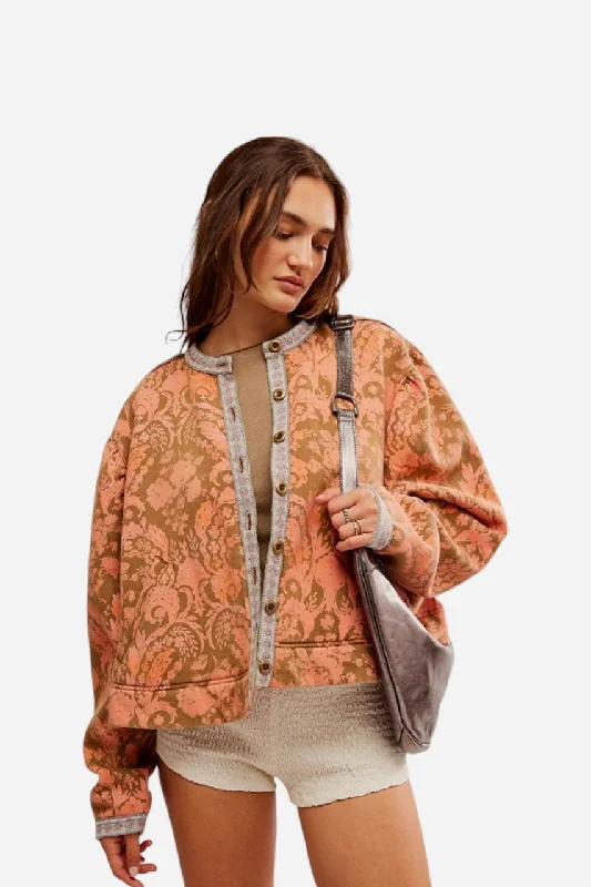 Romantic And Fresh Free People Drifter Sweatshirt Earth Combo