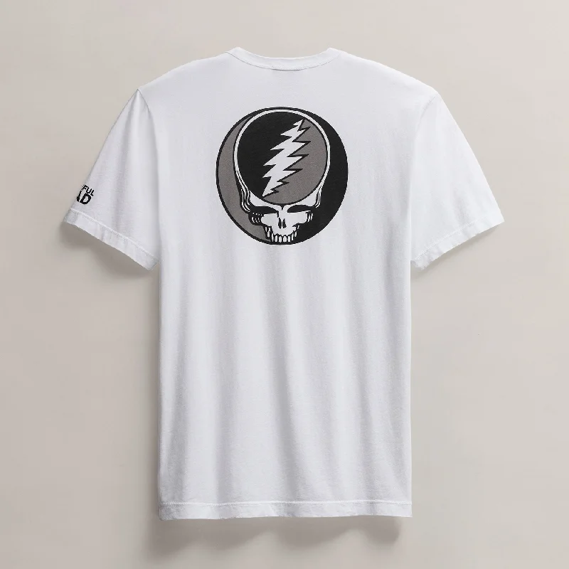 Men's Grateful Dead Short Sleeve - White/Black