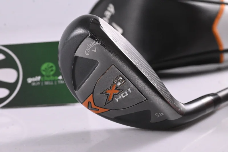 Boutique Recommendation Callaway X2 Hot #5 Hybrid / 25 Degree / Regular Flex Callaway X2 Hot 75 Shaft Boutique Recommendation Callaway X2 Hot #5 Hybrid / 25 Degree / Regular Flex Callaway X2 Hot 75 Shaft