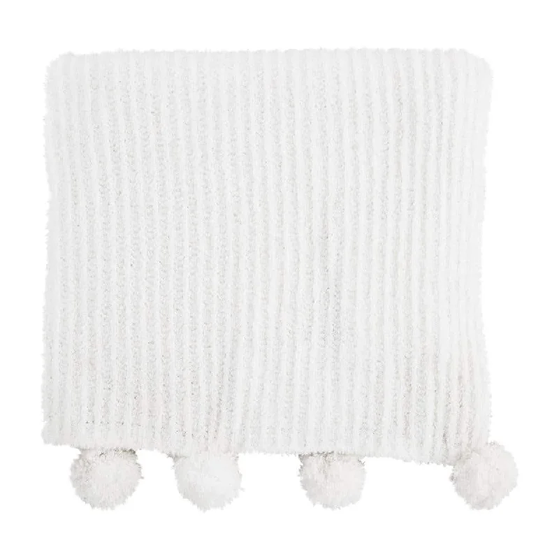 Luxury Temperament Chenille Pom Blanket