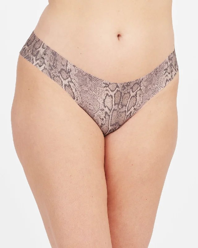 Exquisite Craftsmanship Spanx Under Statements Thong Neutral Snake