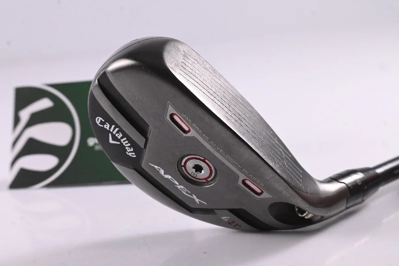 Age-reducing Style Callaway Apex 21 #4 Hybrid / 21 Degree / Regular Flex UST Recoil Dart 75 Shaft Age-reducing Style Callaway Apex 21 #4 Hybrid / 21 Degree / Regular Flex UST Recoil Dart 75 Shaft