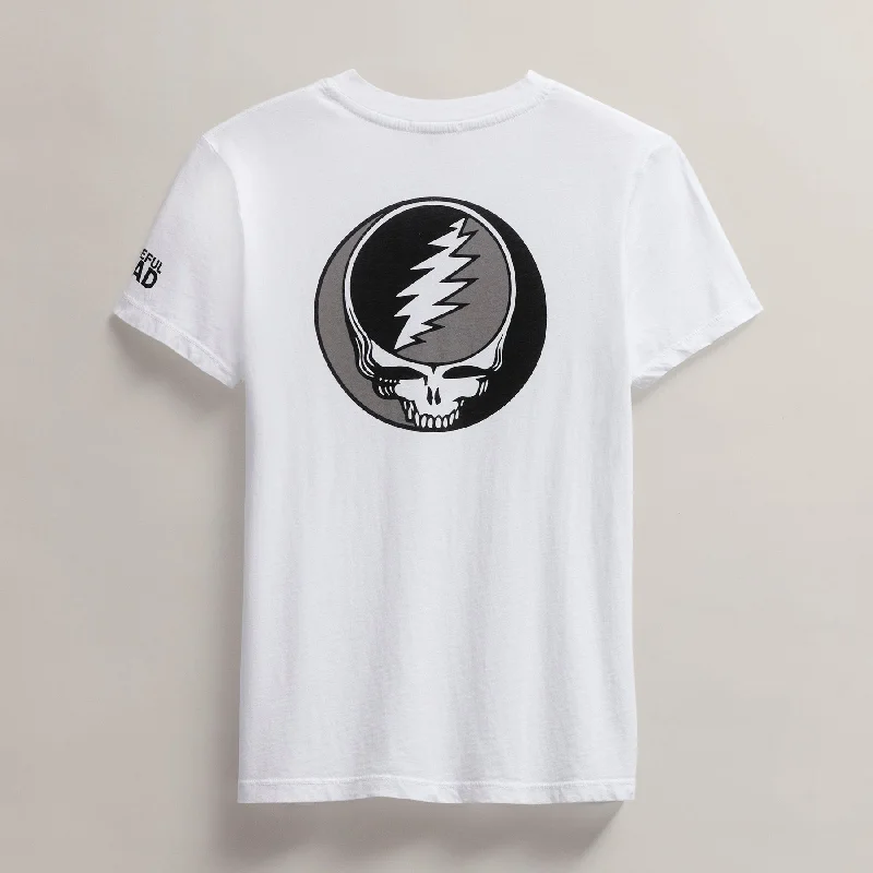 Women's Grateful Dead Short Sleeve - White/Black