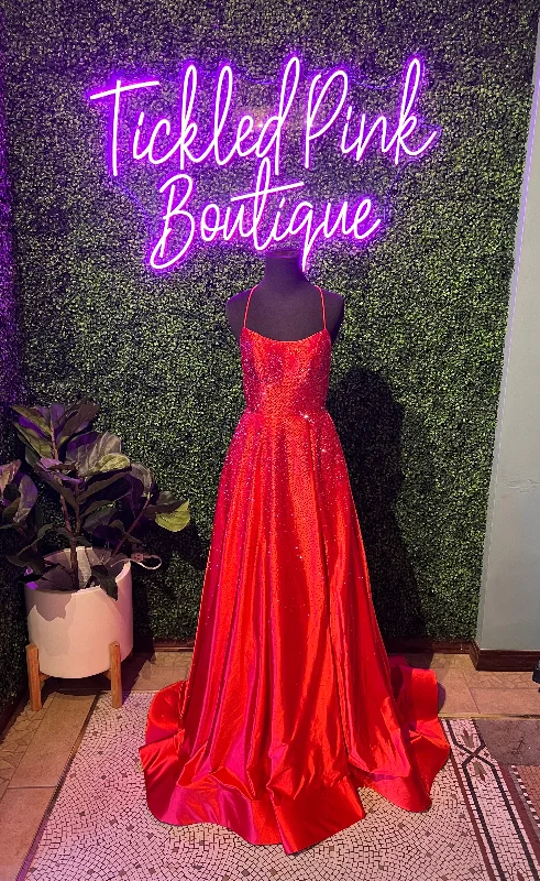 Bright Colors Prom Dress 54856 Red