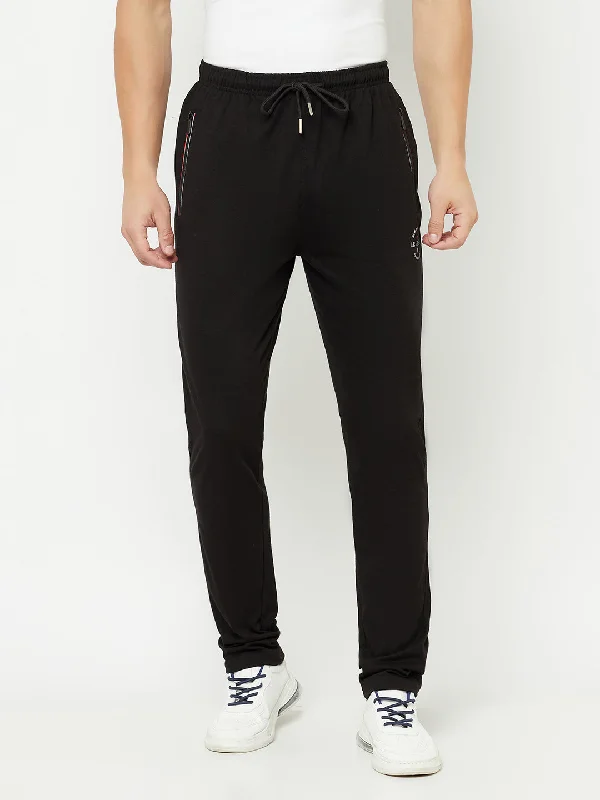 Men's Black Track Pant