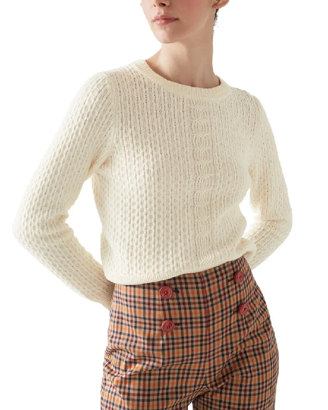 Lk Bennett Corey Wool-Blend Knitted Top