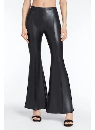 Spring Fashion Amanda Uprichard Hughes Faux Leather Pants in Black