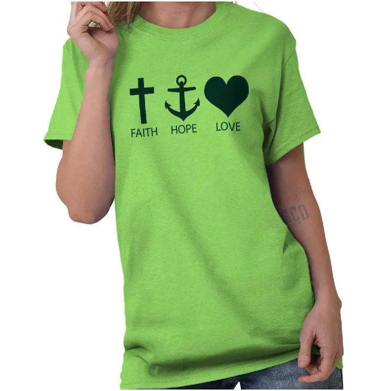 Dessert Matching Faith Anchor Love T Shirt