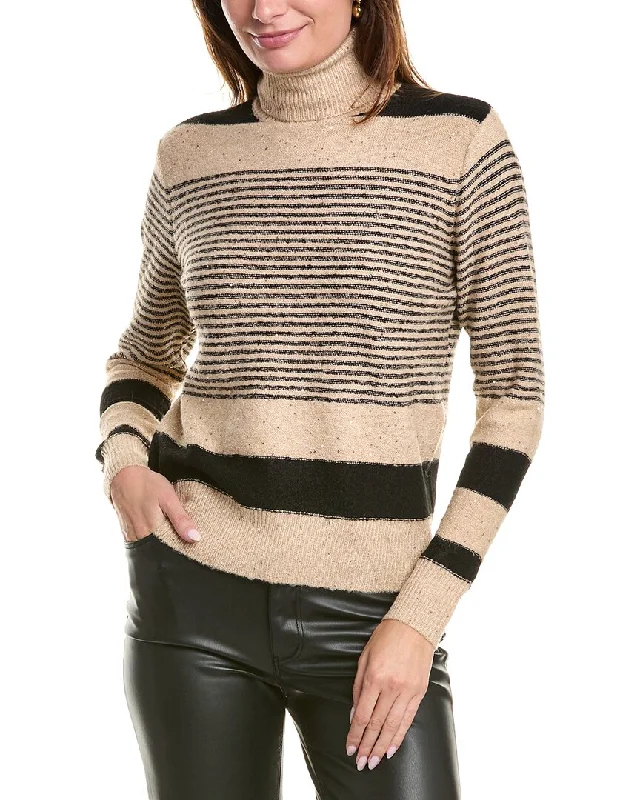 YAL New York Stripe Turtleneck Sweater