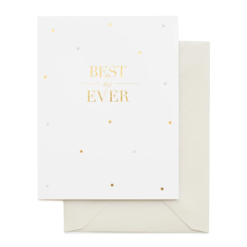 British Style Sugar Paper Best Day Ever Card