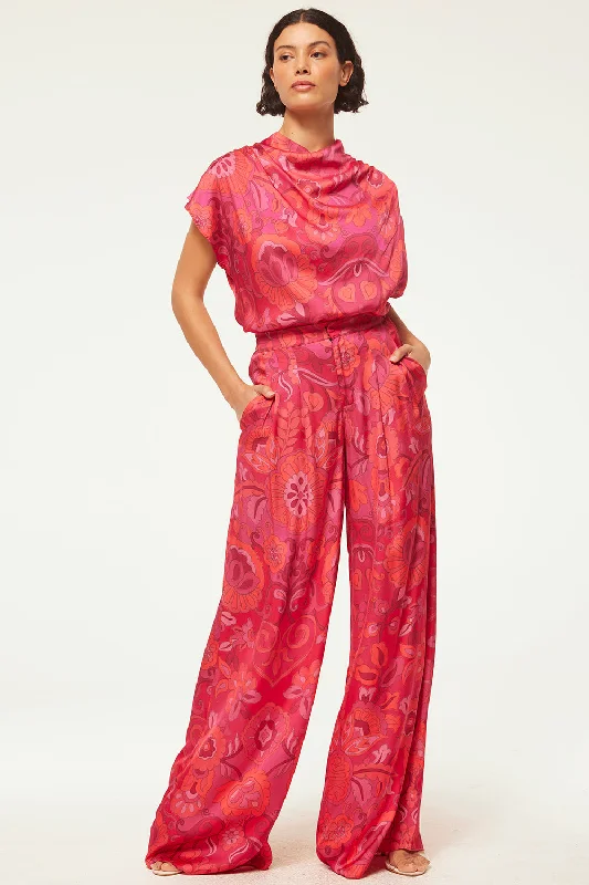 Comfortable And Casual Misa Lemor Pants in Flora Corsica