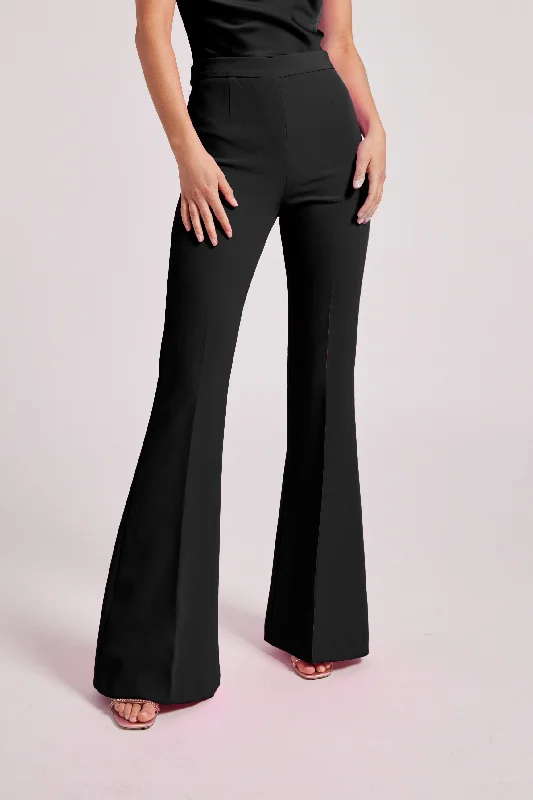 Fashionable And Versatile Generation Love Wesley Crepe Pants in Black
