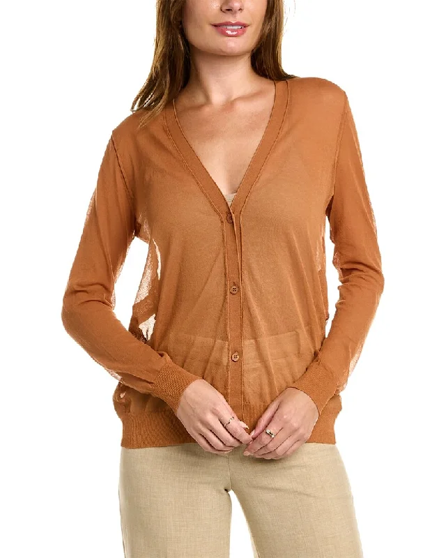 Lafayette 148 New York Button Front Cardigan