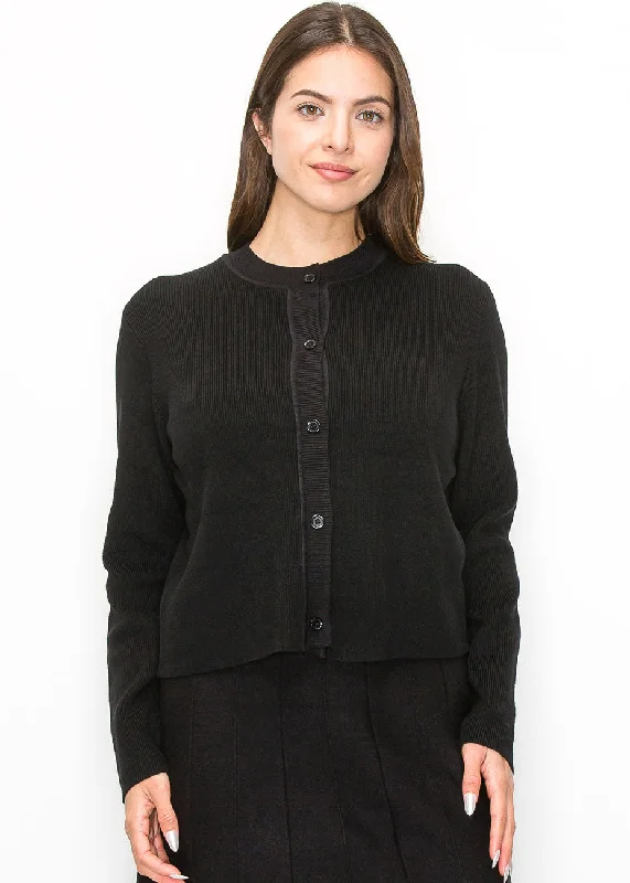 Simple Elegance Ribbed Cardigan