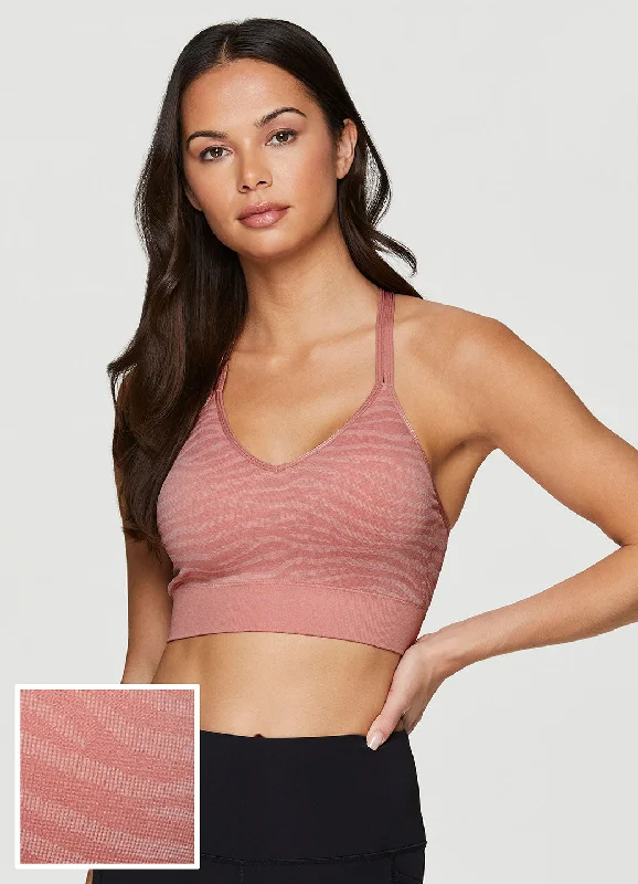 Lively And Youthful Zebra Jaquard T-Back Bra