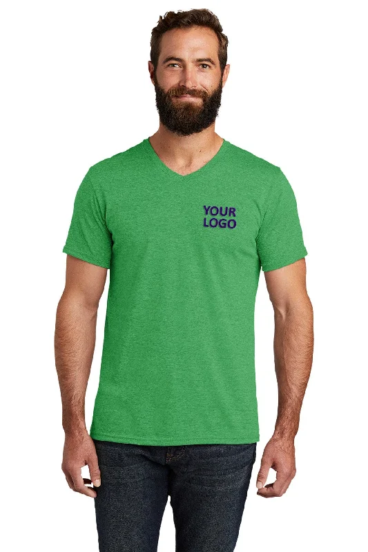 Street Charm Allmade Unisex Tri-Blend Branded V-Neck Tee, Enviro Green