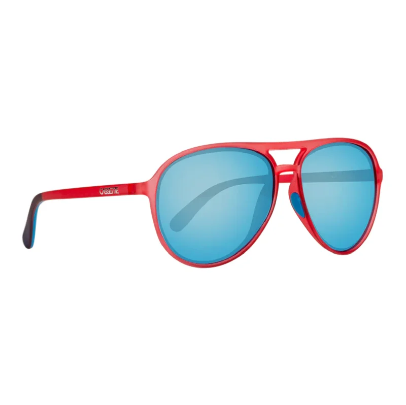 Matte Ruby / Polarized Sky Blue Mirror Lens