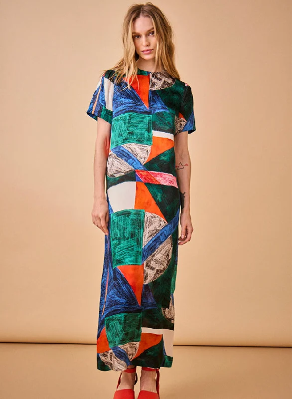 Personalized Clothing Hunter Bell Valerie Dress in Mosaic