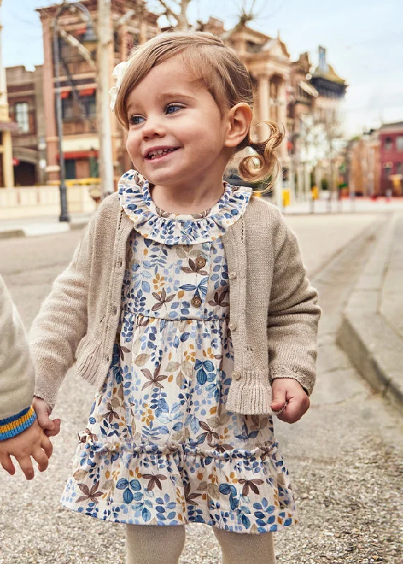 Girls L/S Floral Dress