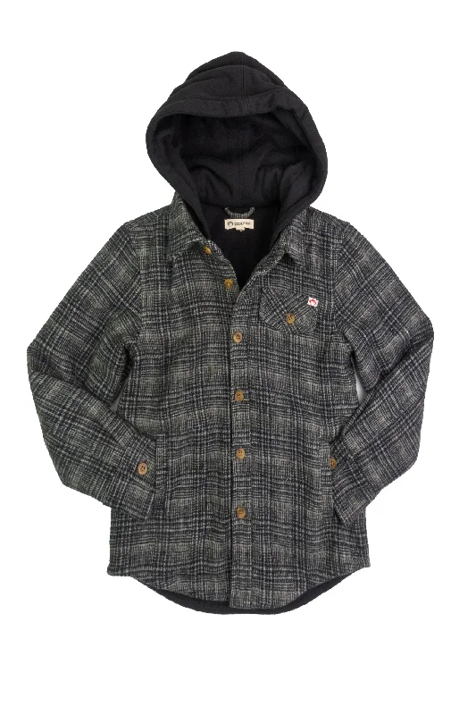 Boys Hooded Insulated Shirt