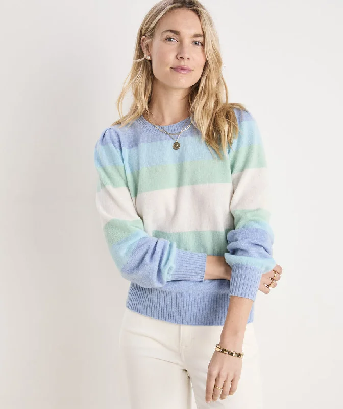 Vineyard Vines - Seaspun Cashmere Puff-Sleeve Sweater