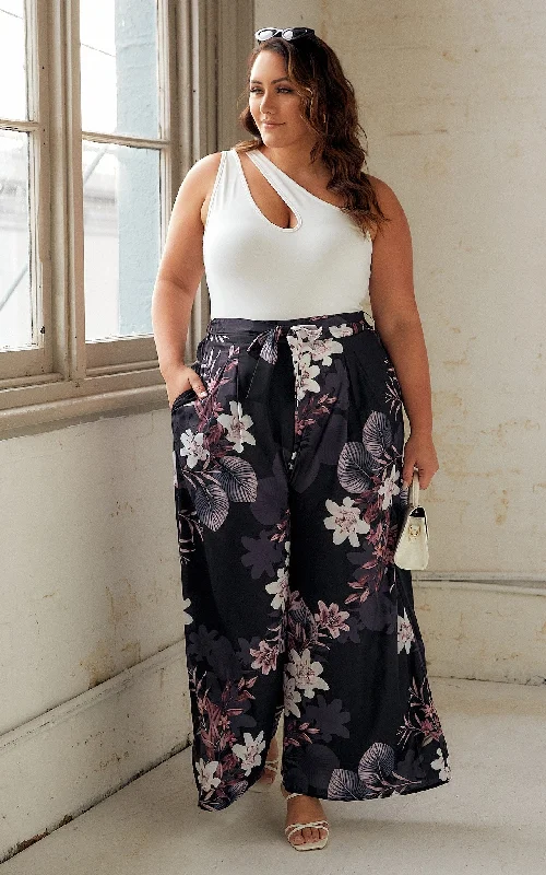 Integrated Design Paradise Lily Pants - Black Floral