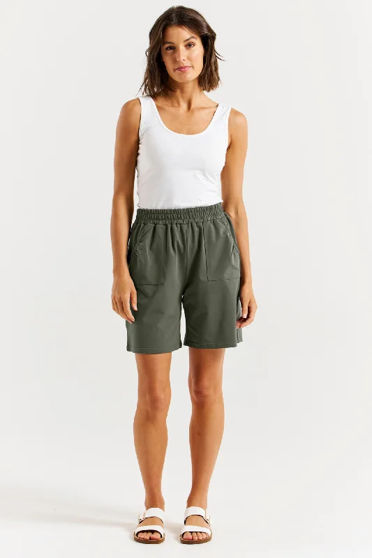 Betty Basics Harvard Short Khaki