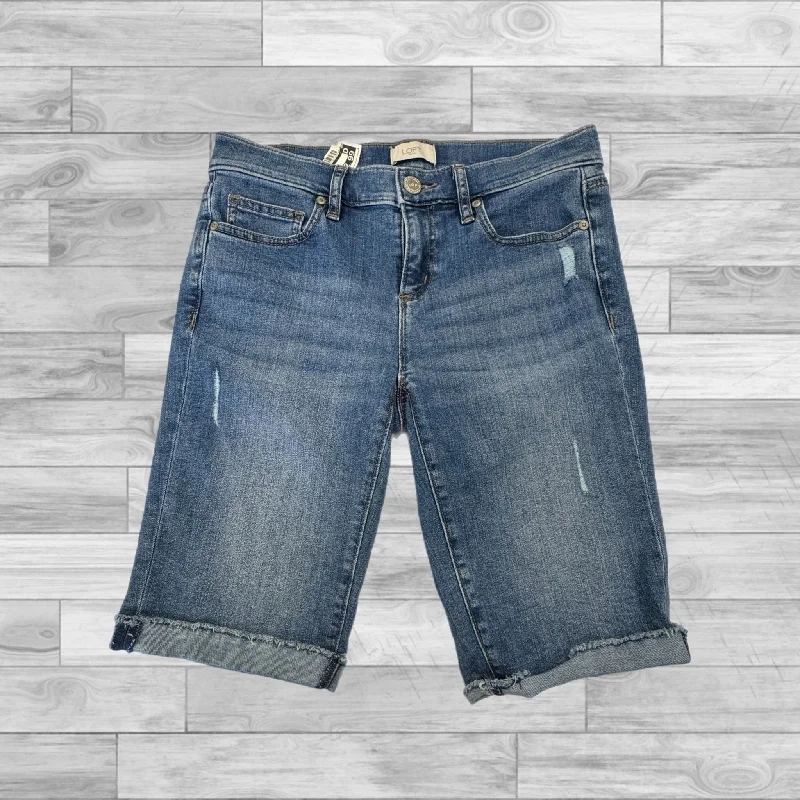 Shorts By Loft In Blue Denim, Size: 2