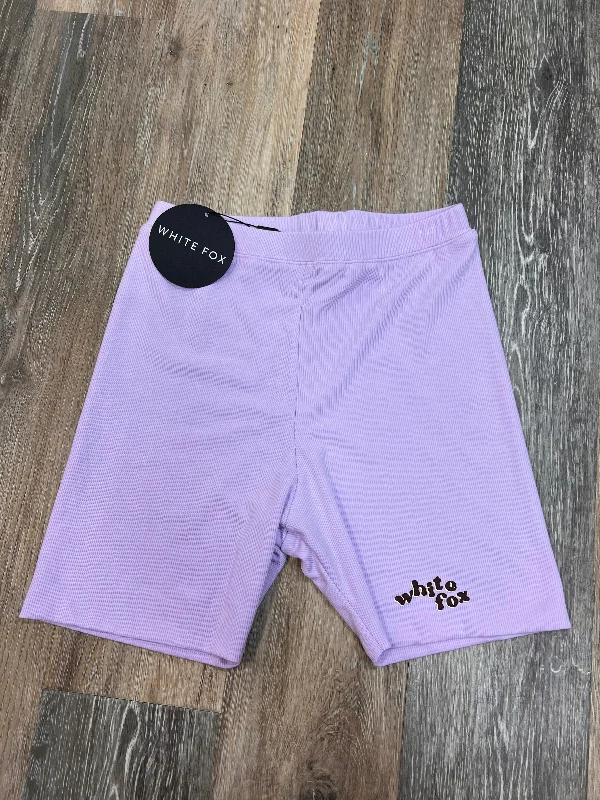 Shorts By White Fox In Purple, Size: M